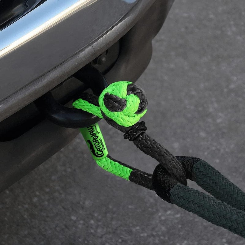 Bubba Rope 176746NGRB-L Heavy Duty 3/8" Synthetic Shackle NexGen PRO Gator Jaw Breaking Strength of 47,000 lb with HMPE in Red and Black, Accessory Ideal for Recovery and Towing Stuck Vehicle - Image 5